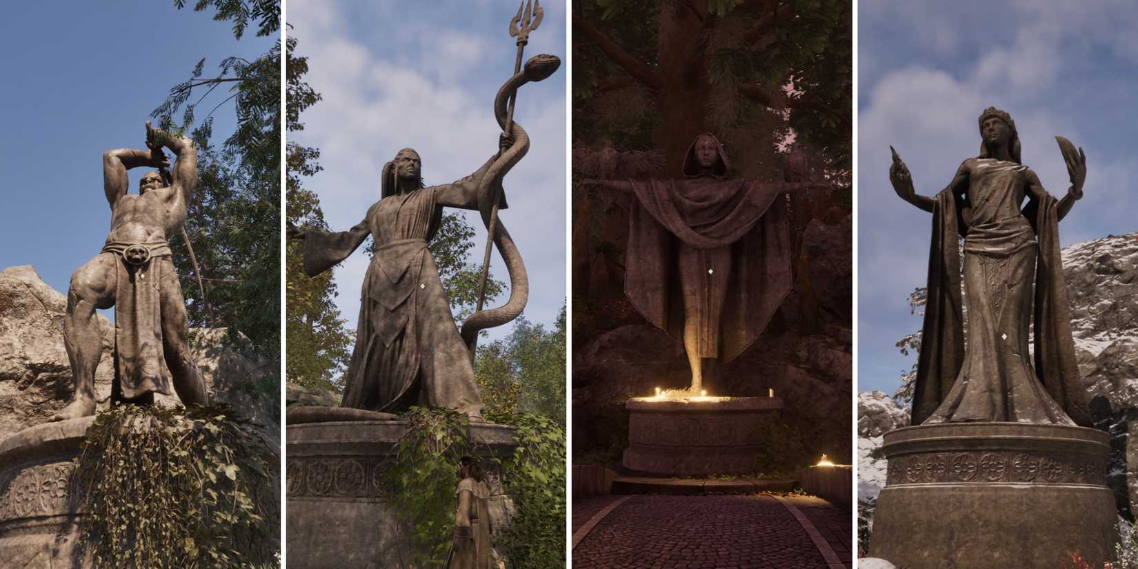 four daedric shrines split image in the elder scrolls 4 oblivion remastered-1