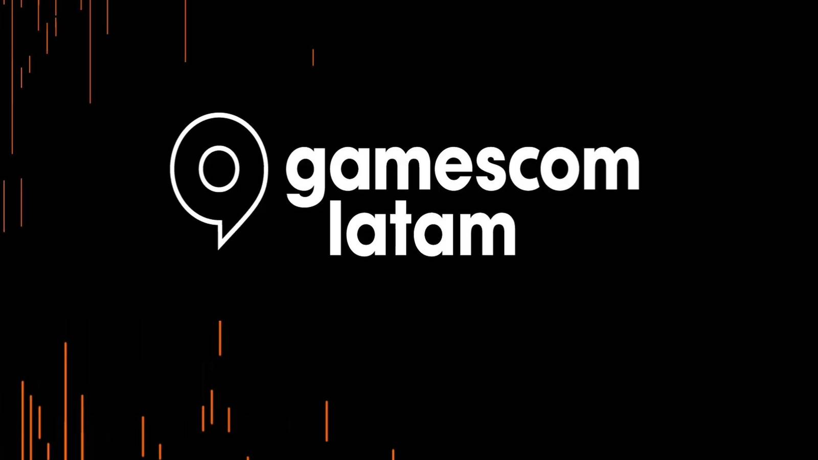 Gamescom latam 2025 offical logo orange black