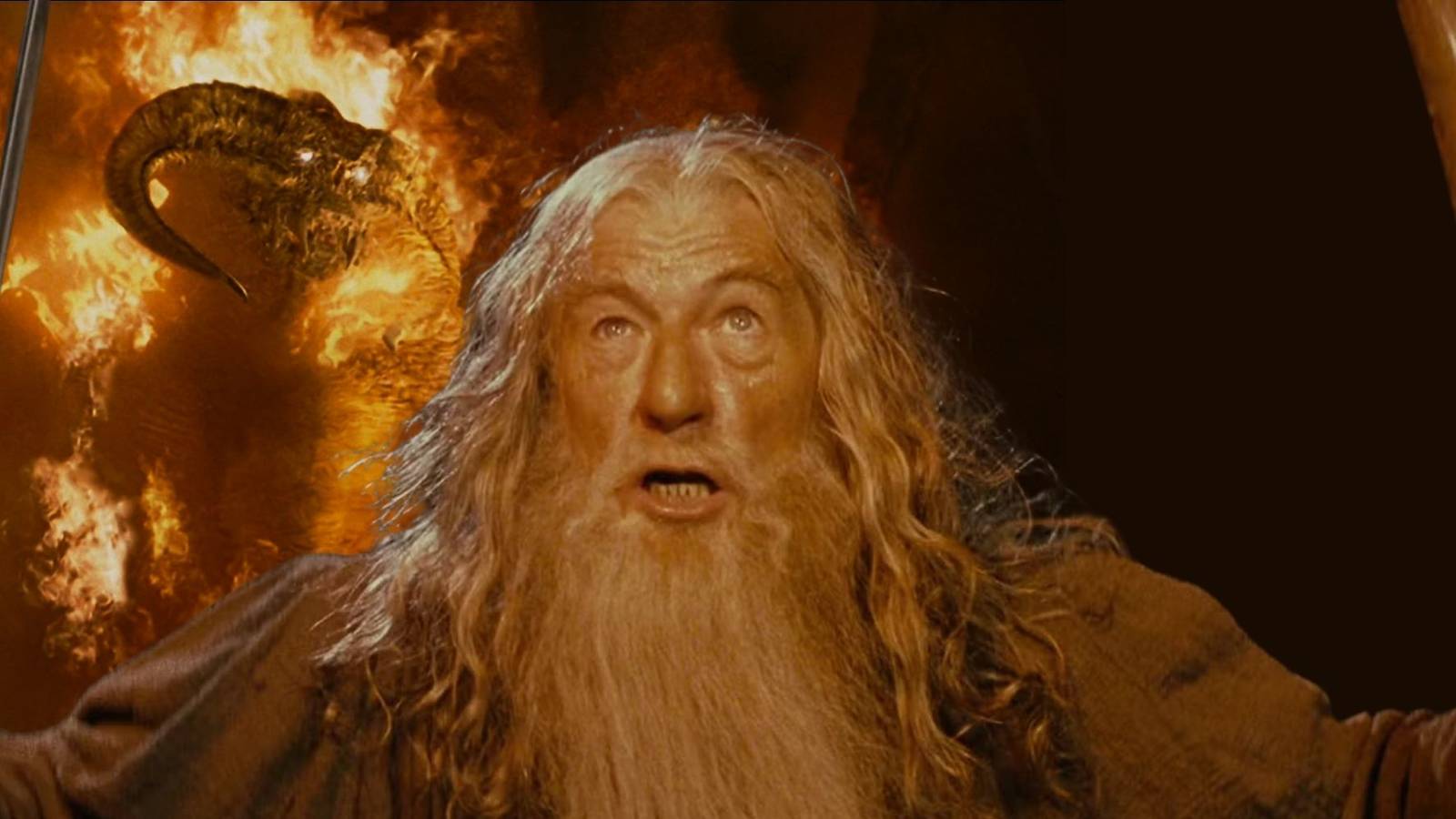 Gandalf and Balrog in The Lord of the rings