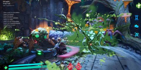 gang of frogs melee combat