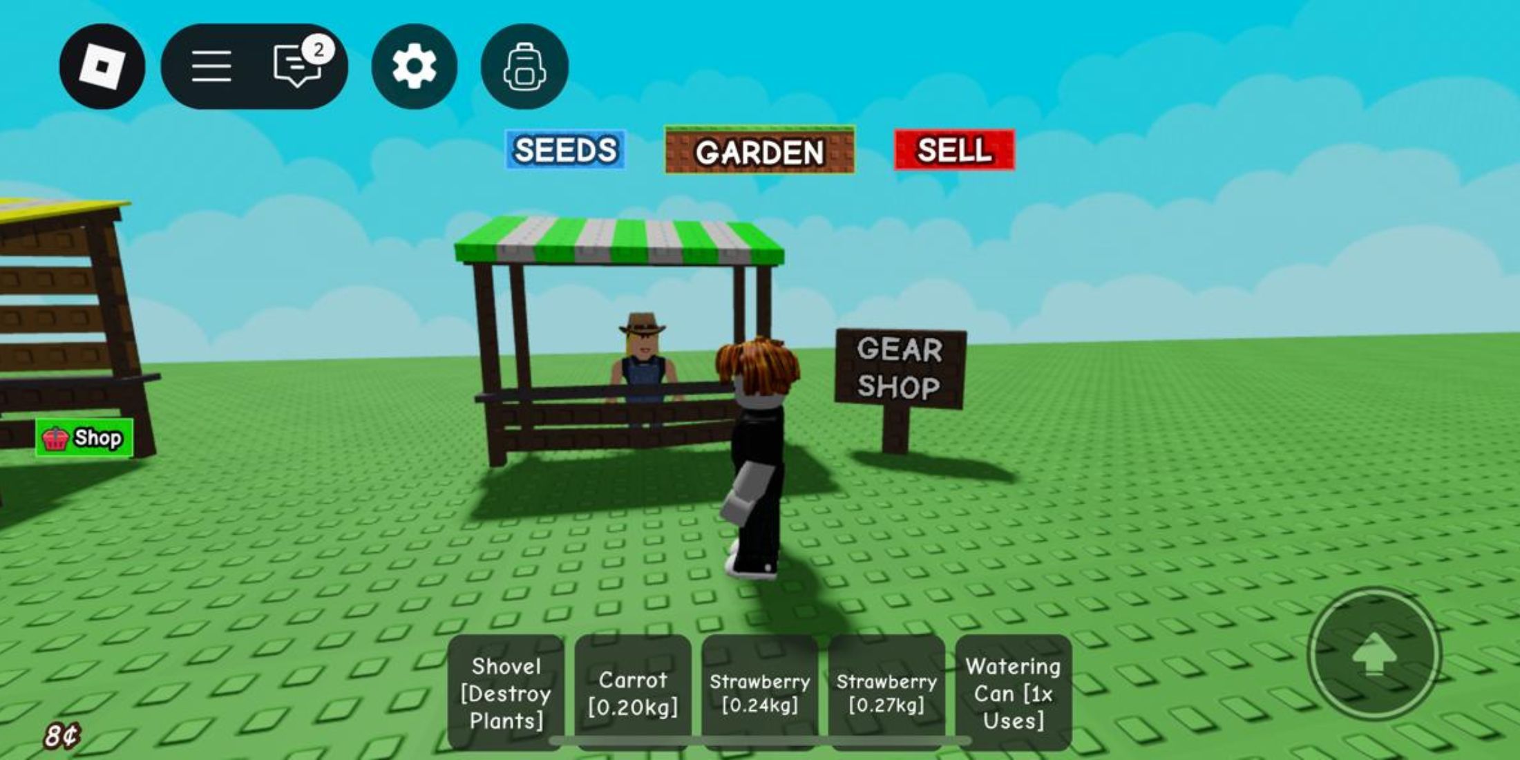 gear shop location grow a garden