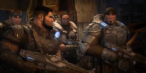 Dom, Cole and Marcus in Gears of War
