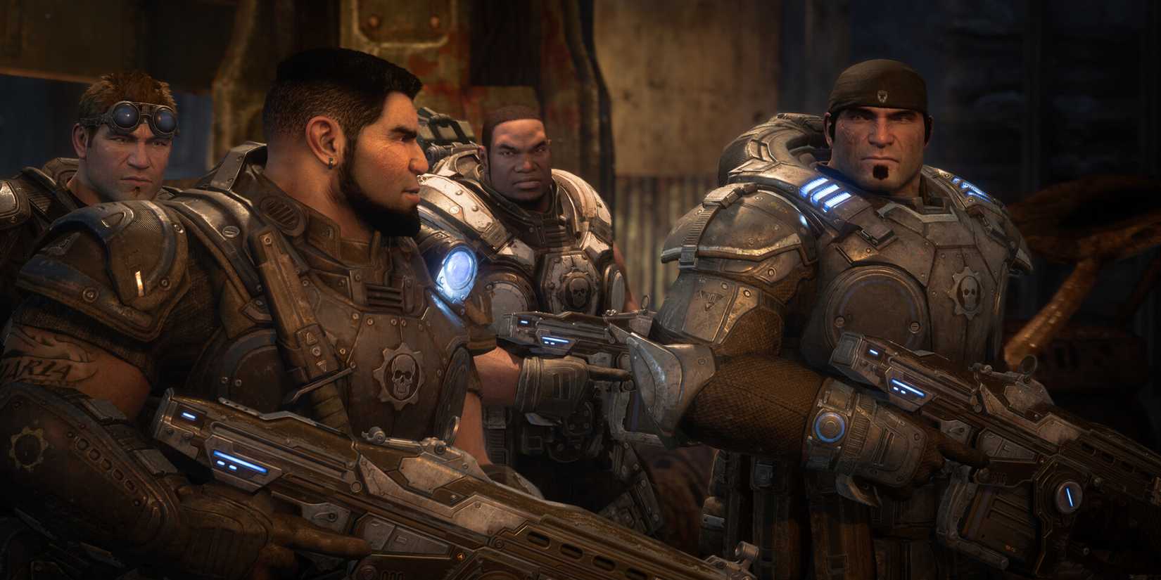 Dom, Cole and Marcus in Gears of War