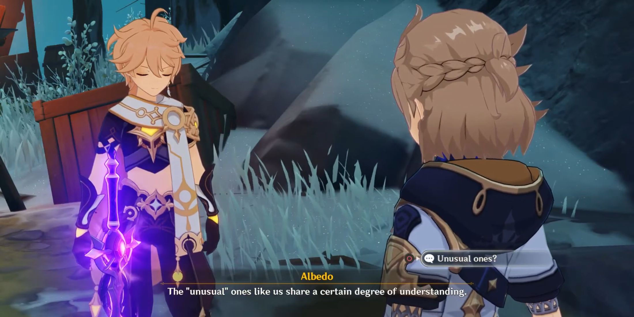 Genshin Impact-Albedo's Trust In The Traveler