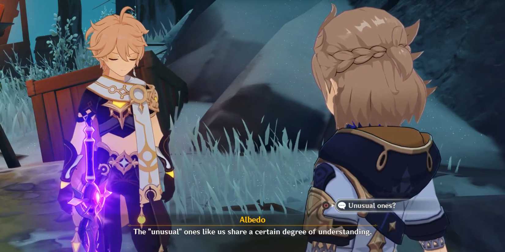 Genshin Impact-Albedo's Trust In The Traveler