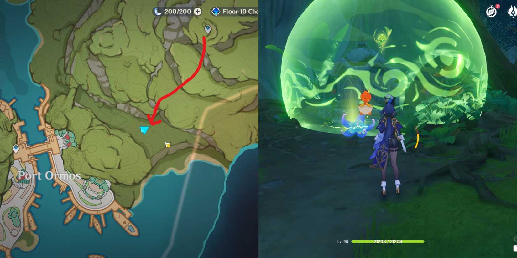 Genshin Impact - Ardravi Valley Dendroculus Location 10