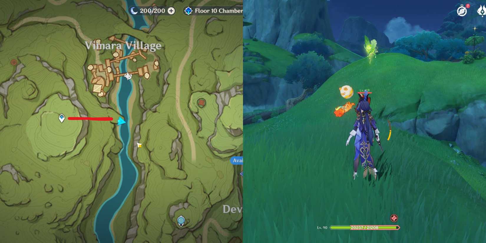 Genshin Impact - Ardravi Valley Dendroculus Location 13