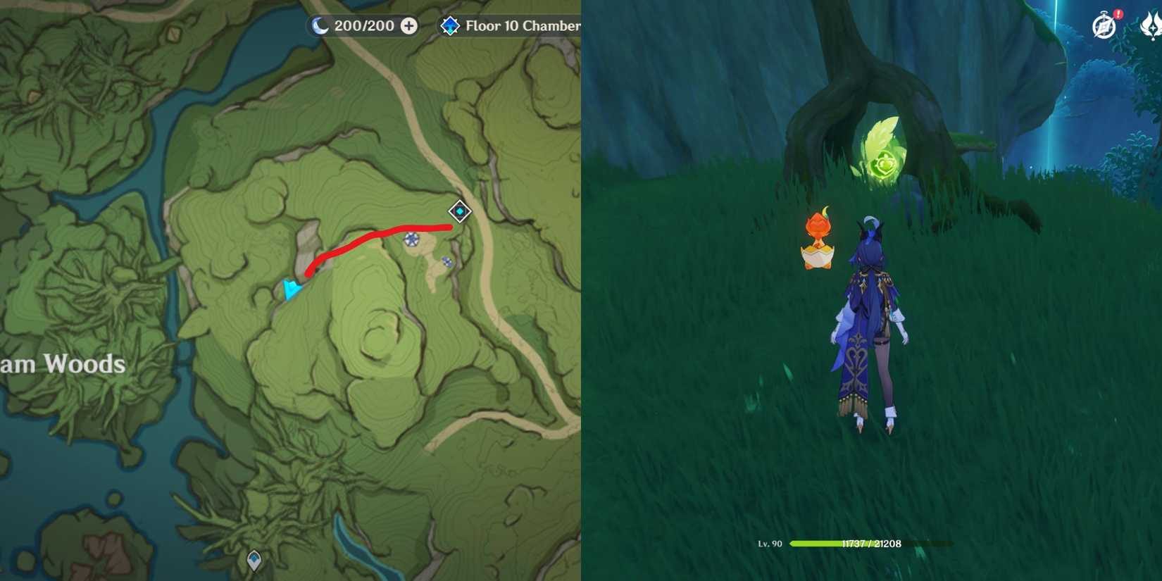 Genshin Impact - Ardravi Valley Dendroculus Location 17