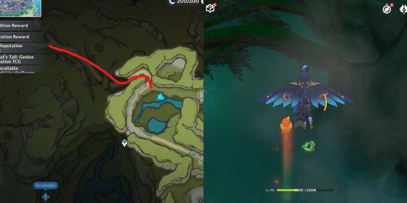 Genshin Impact - Ardravi Valley Dendroculus Location 2