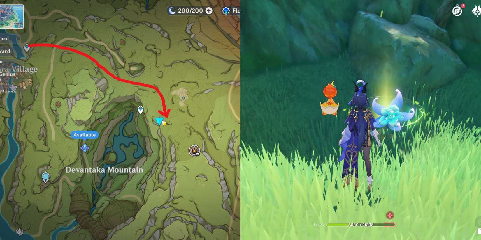 Genshin Impact - Ardravi Valley Dendroculus Location 4