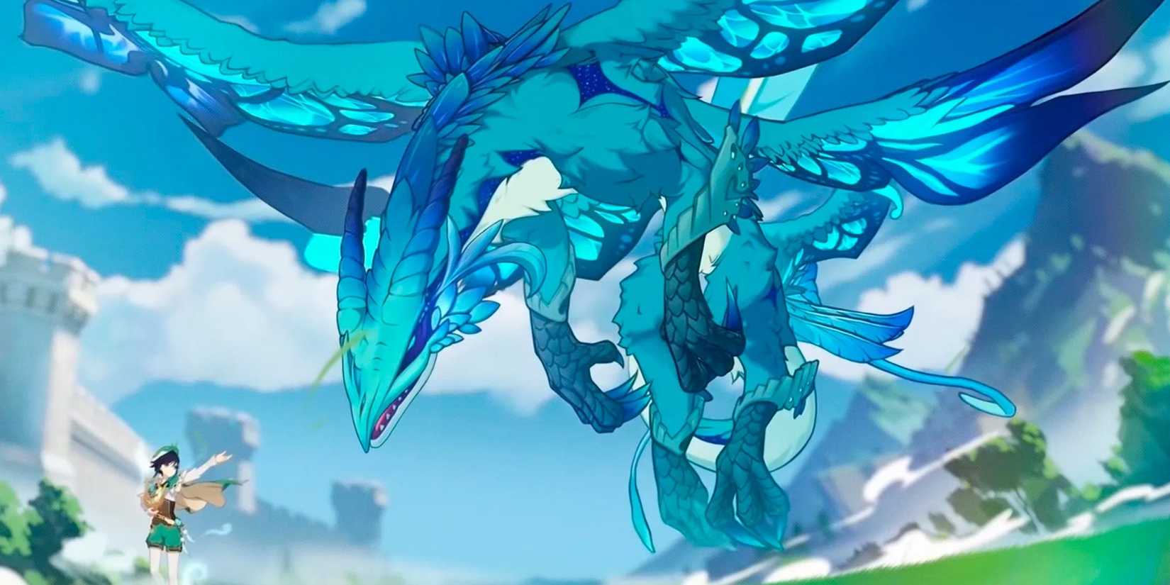 Genshin Impact-Dvalin - The Wind Dragon 