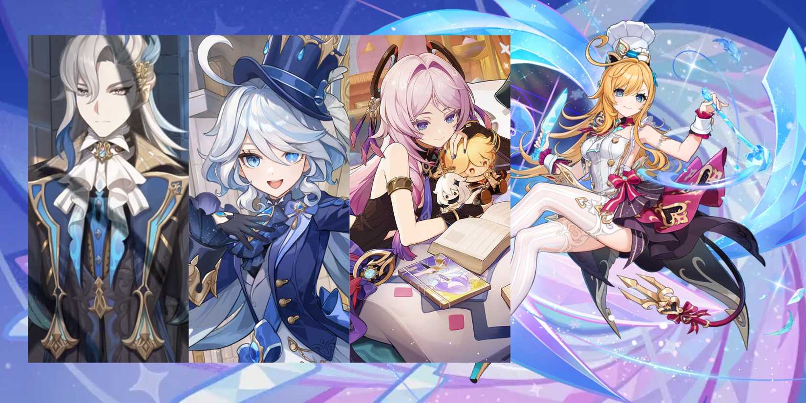 Genshin Impact Escoffier + Neuvillette + Furina + Citlali