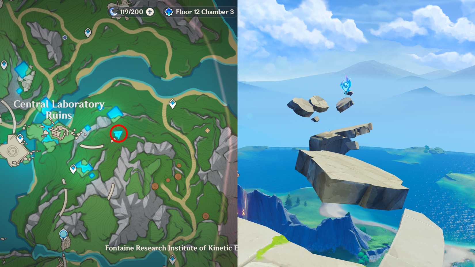 Genshin Impact Fontaine Research Institute of Kinetic Energy Hydroculus Locations 24