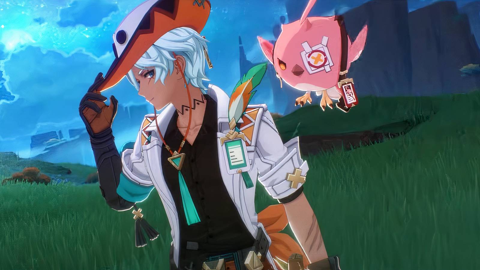 A talented Genshin Impact artist shares an impressive concept that swaps the new Anemo four-star Ifa with his companion Cacucu.