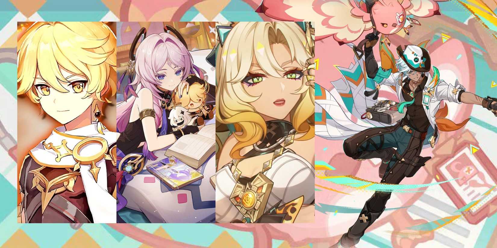 Genshin Impact Ifa + Pyro Traveler + Citlali + Xilonen