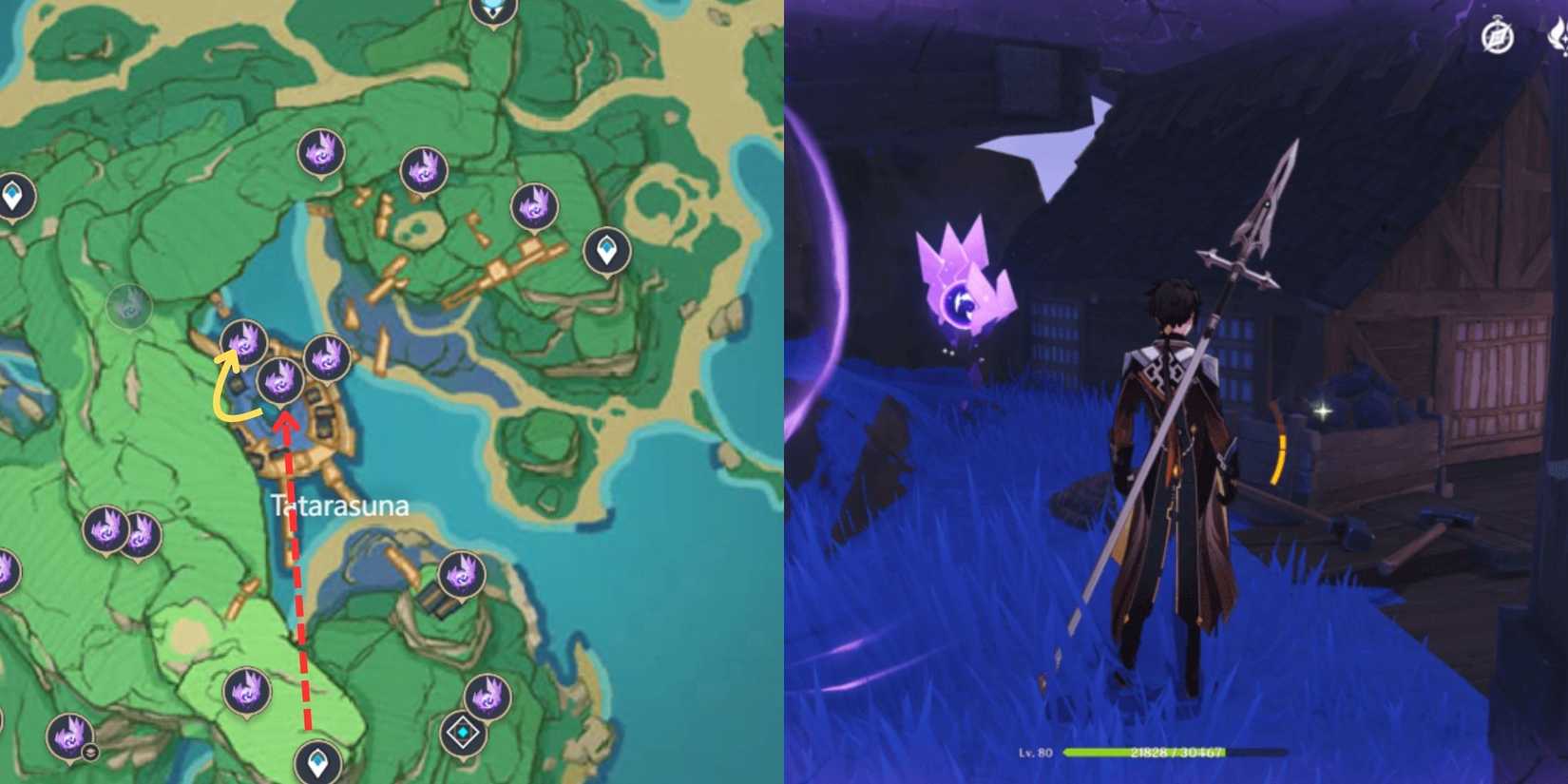 Genshin Impact- Kannazuka Electroculus Location 16