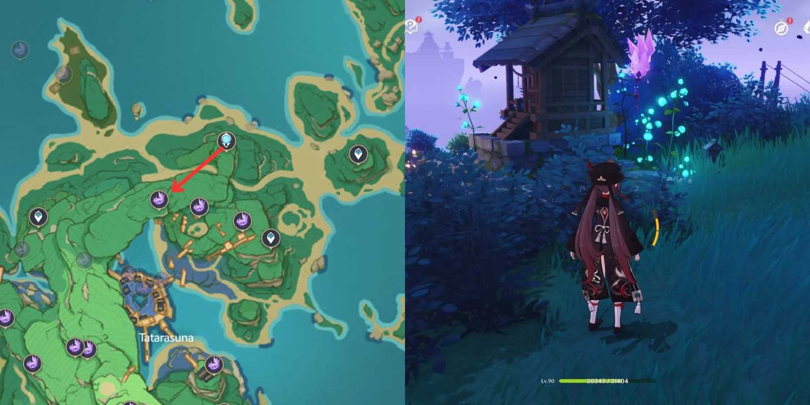 Genshin Impact- Kannazuka Electroculus Location 18