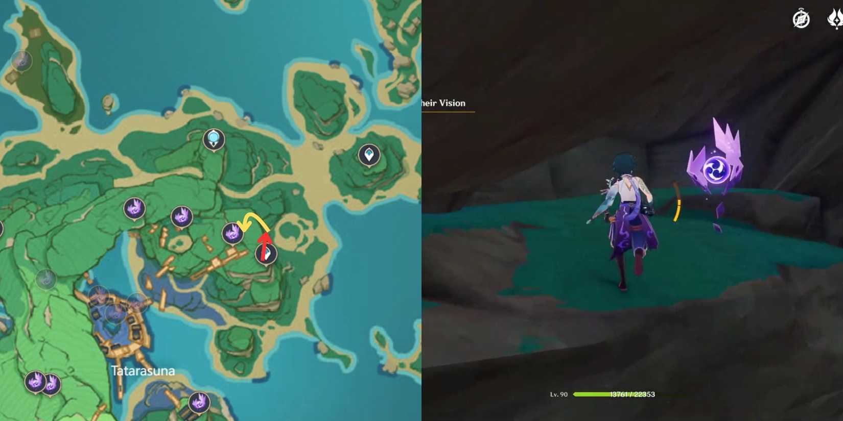 Genshin Impact- Kannazuka Electroculus Location 20