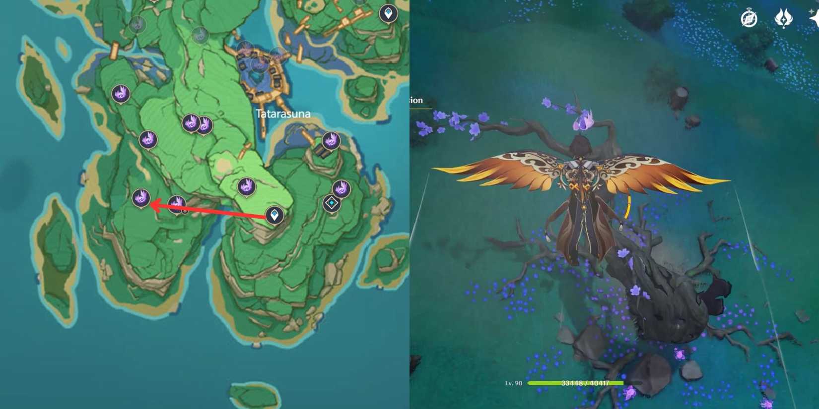 Genshin Impact- Kannazuka Electroculus Location 22