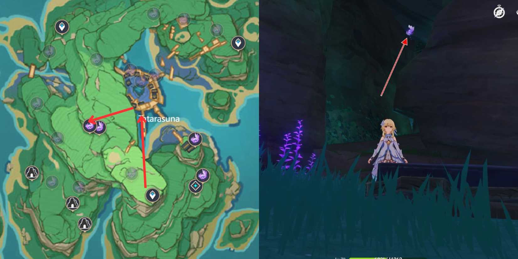 Genshin Impact- Kannazuka Electroculus Location 26