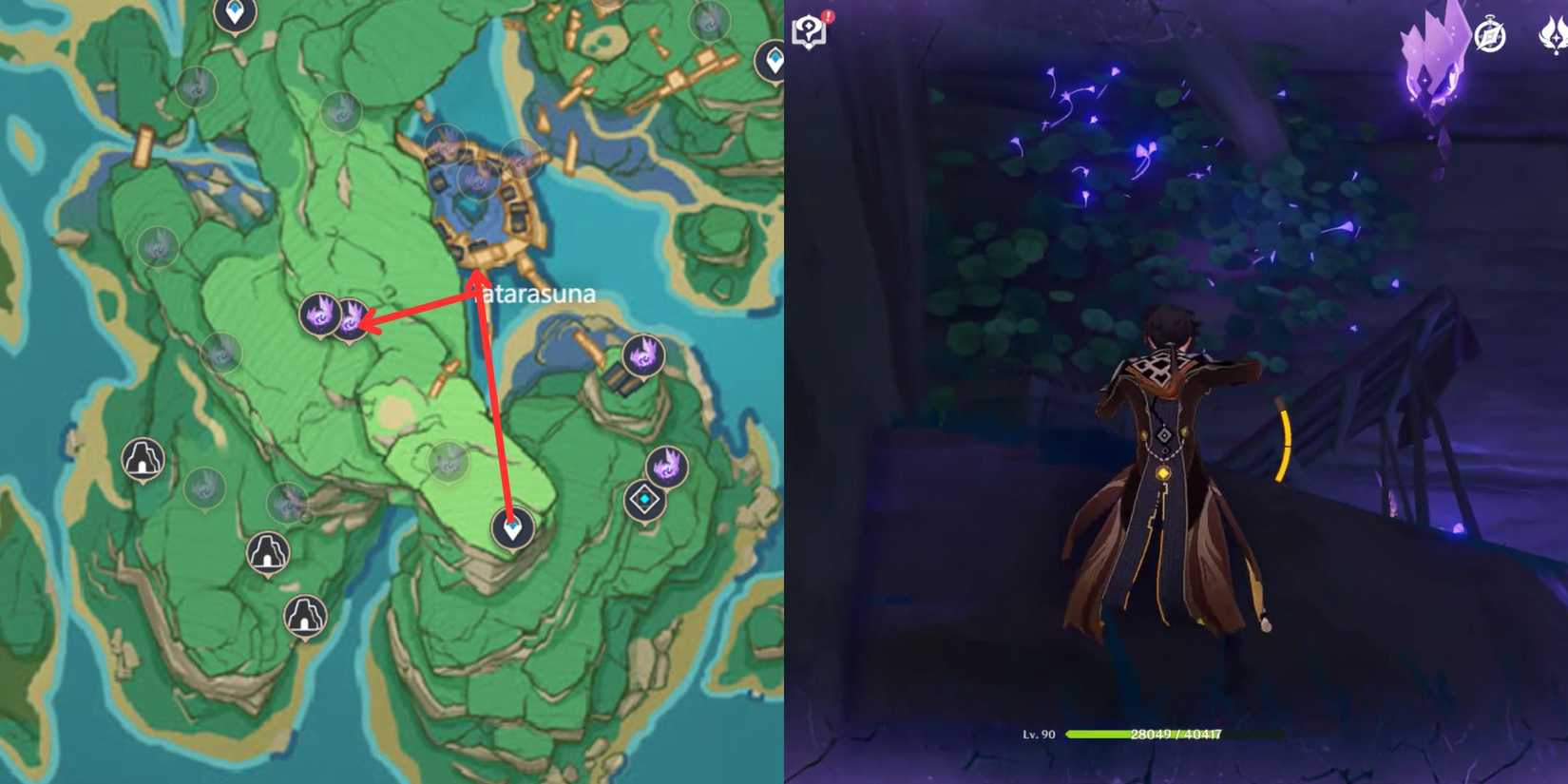 Genshin Impact- Kannazuka Electroculus Location 27