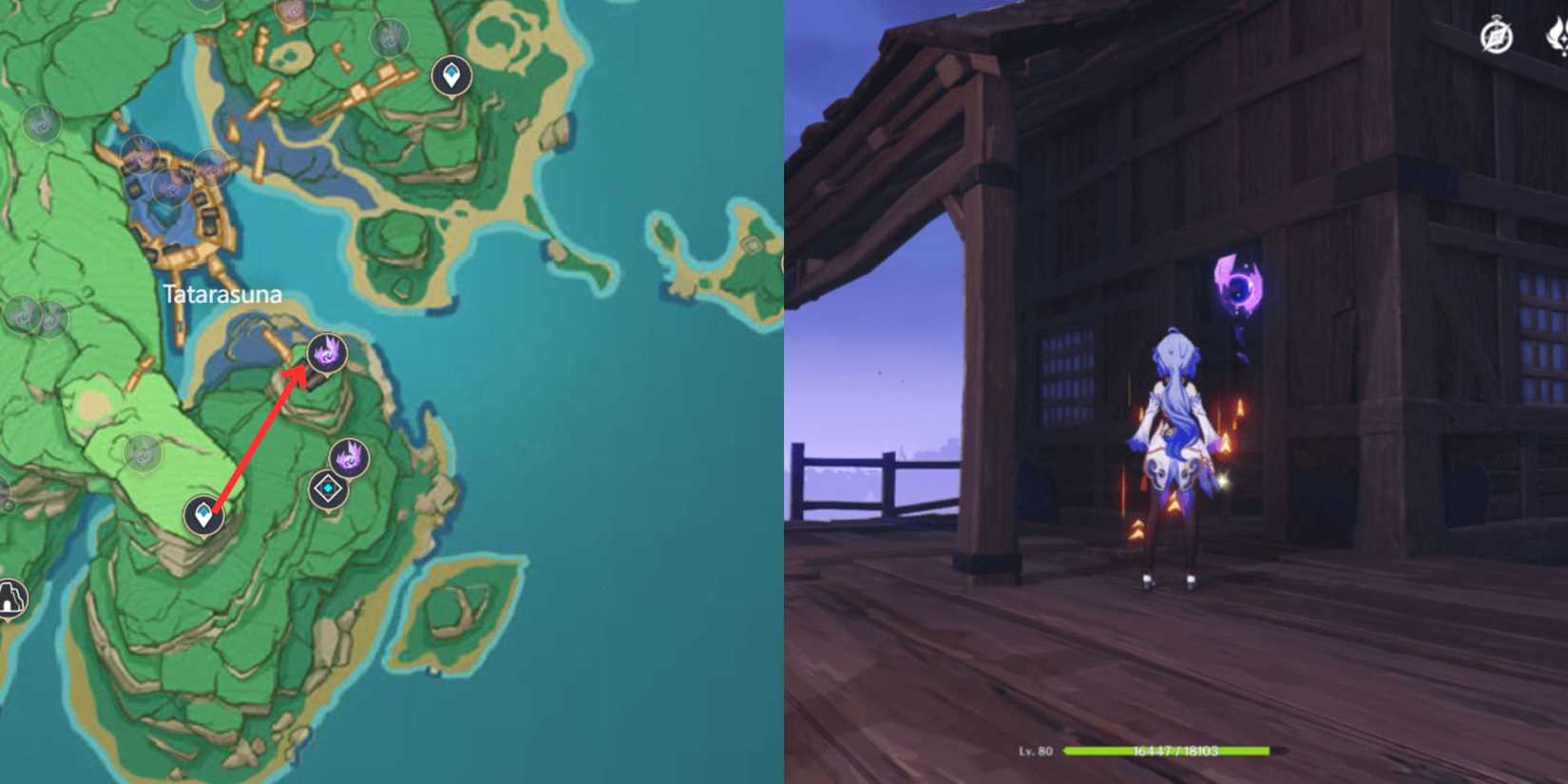 Genshin Impact- Kannazuka Electroculus Location 28