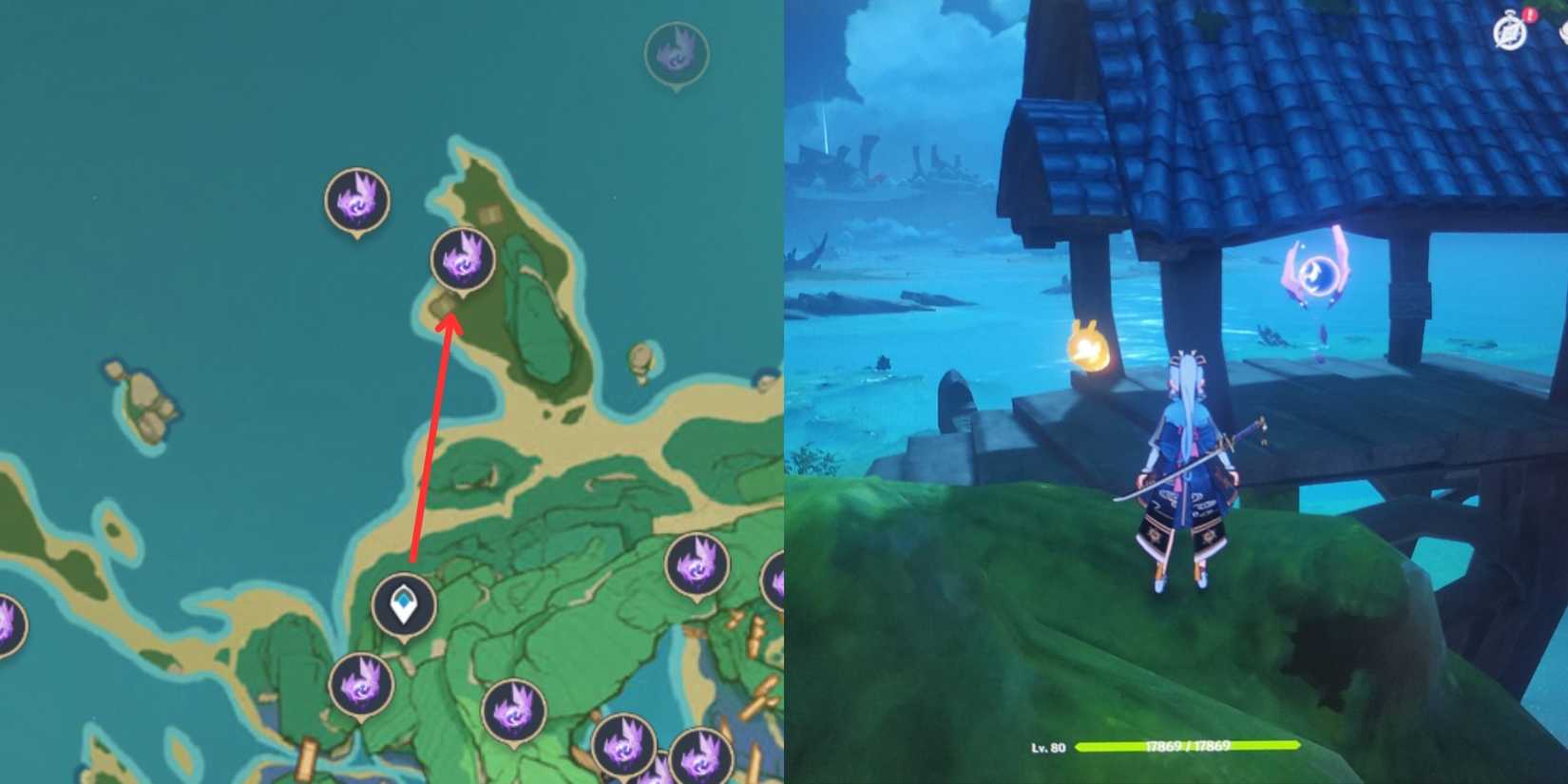 Genshin Impact- Kannazuka Electroculus Location 8