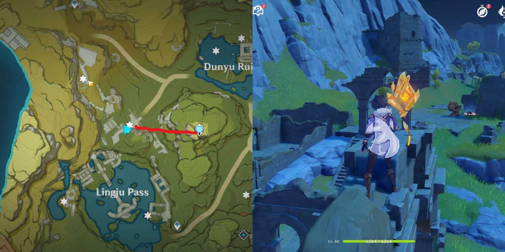 Genshin Impact-Lisha Geoculus Location 3