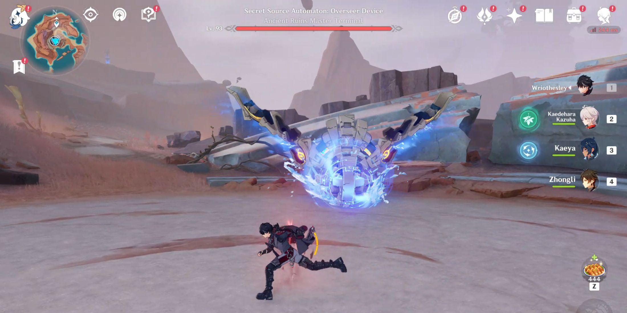 Genshin Impact-OverSseer device loaded attack movement