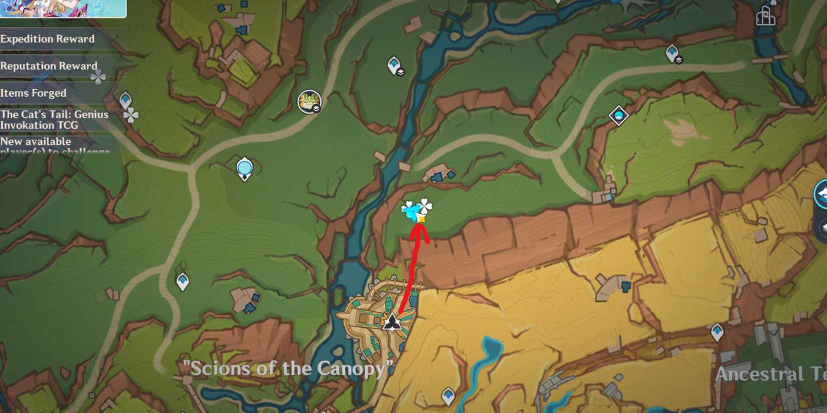 Genshin Impact- Scions of the Canopy Artifact Route