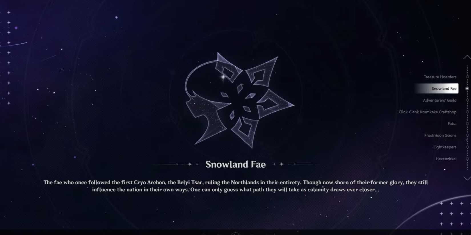 Genshin Impact- The Snowland Fae