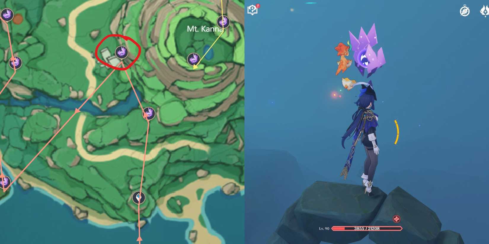 Genshin Impact- Tsurumi Island Electroculus Location 14