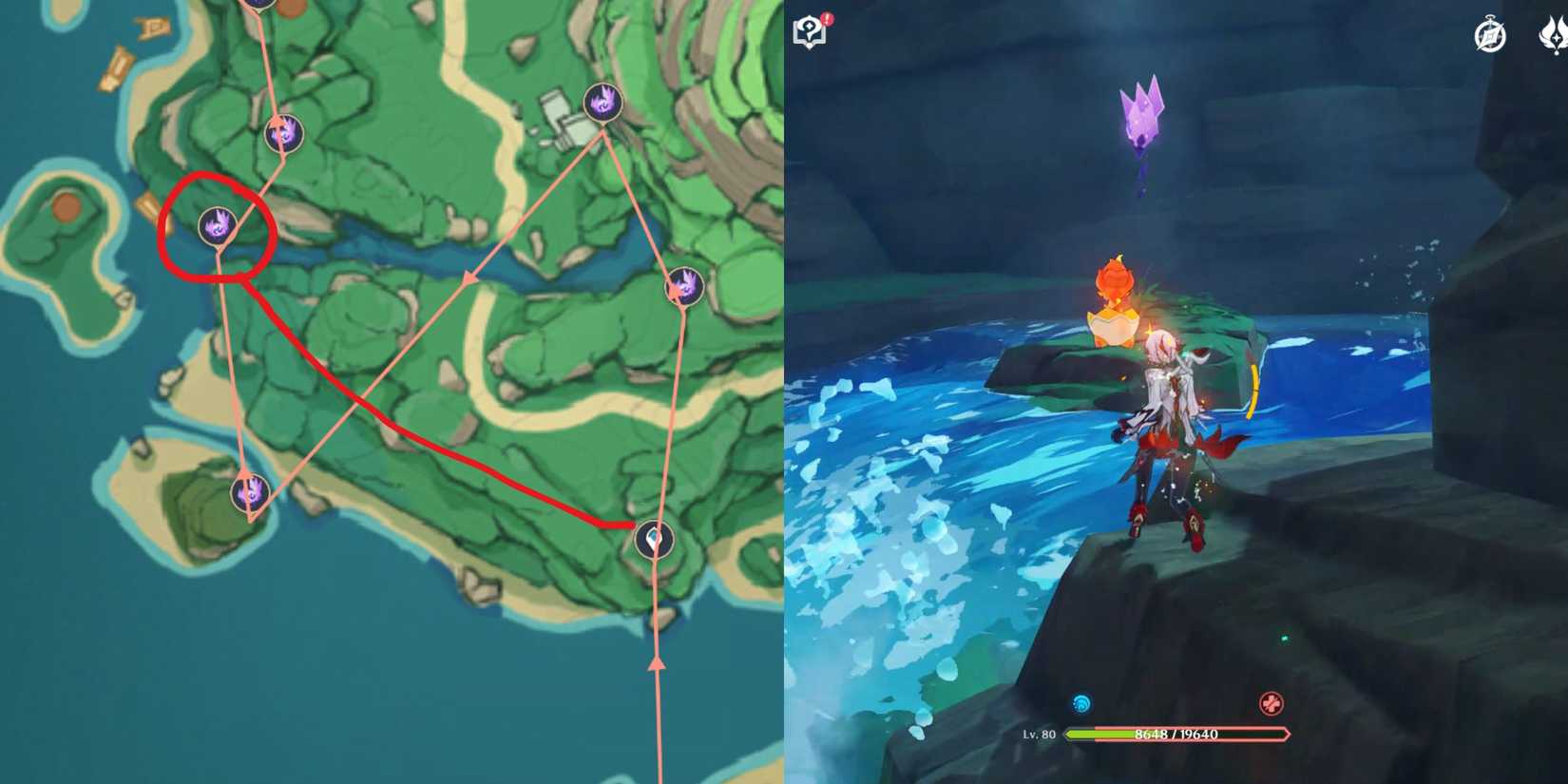 Genshin Impact- Tsurumi Island Electroculus Location 16