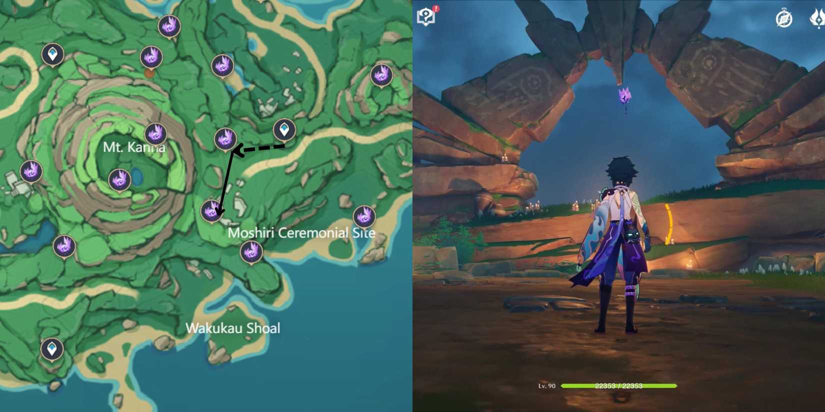 Genshin Impact- Tsurumi Island Electroculus Location 5