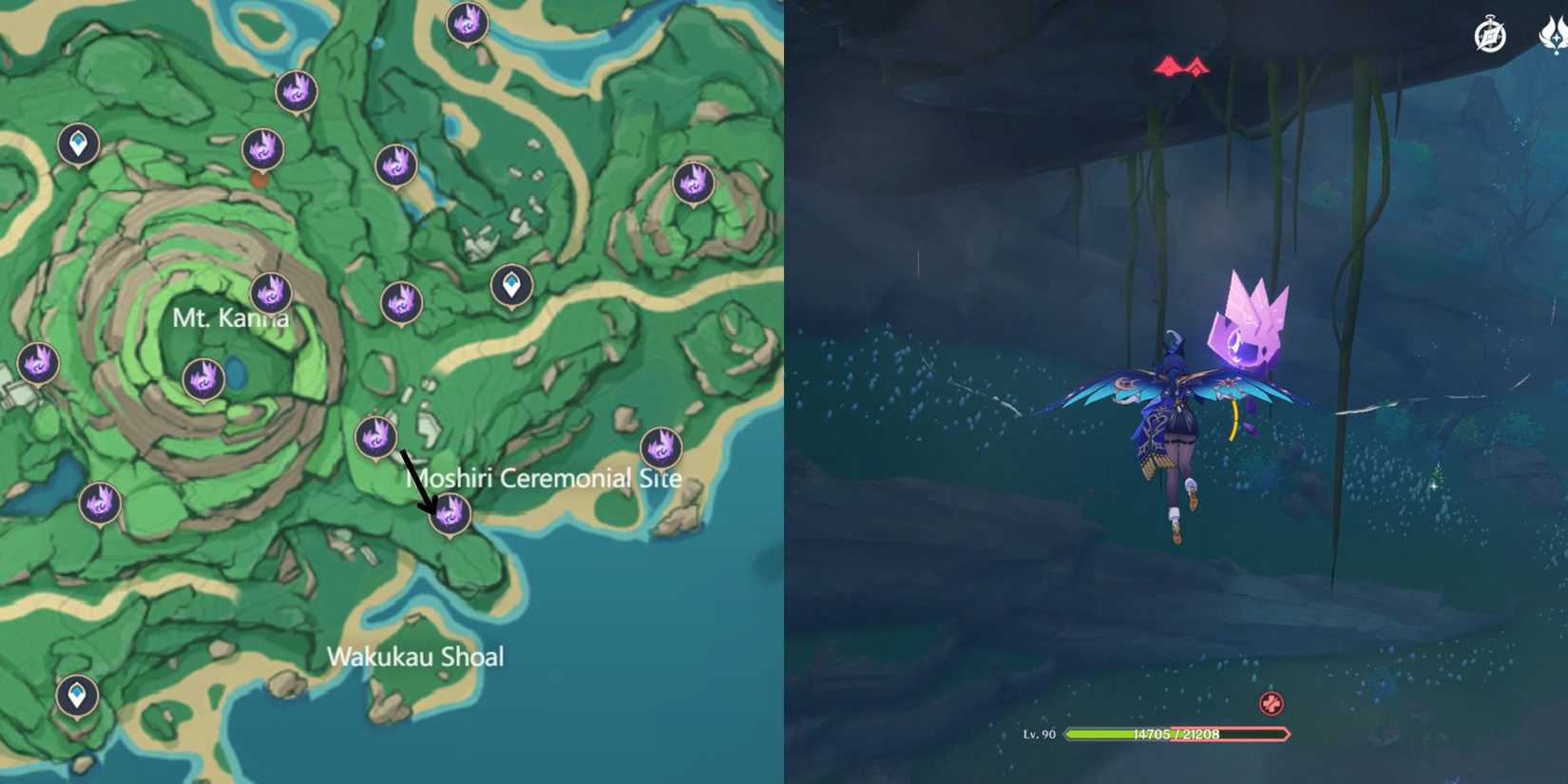 Genshin Impact- Tsurumi Island Electroculus Location 6