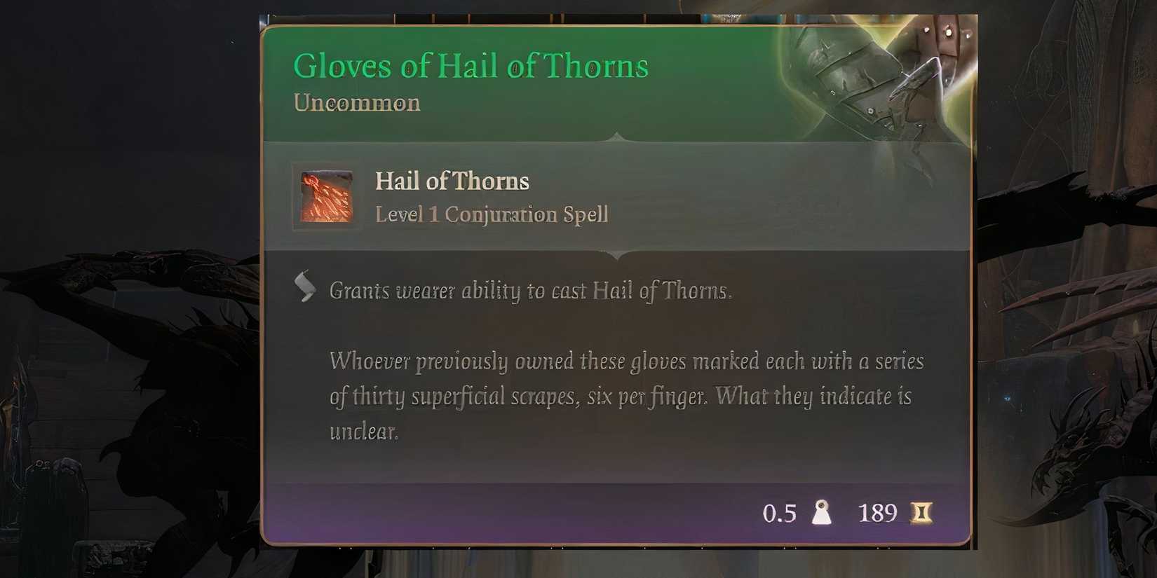 Gloves of Hail of Thorns baldur's gate 3