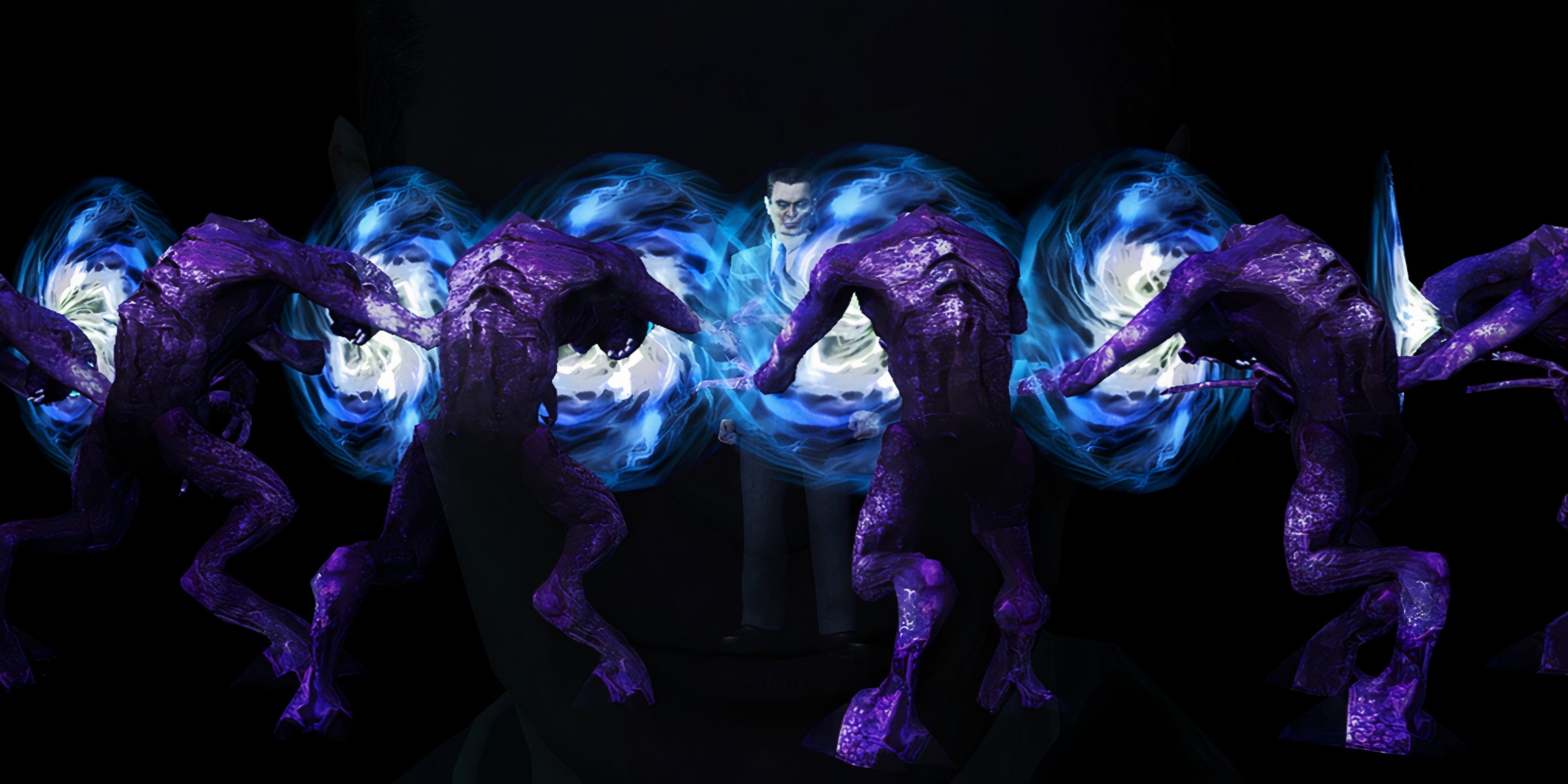 gman surrounded by vortigaunts