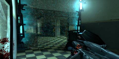 gordon in front of a force field in half-life 2