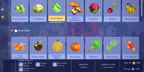 Green Beans in Disney Dreamlight Valley