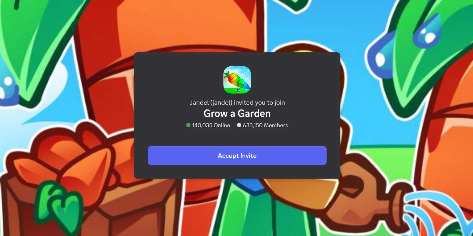 Official Grow a Garden Discord Server Link