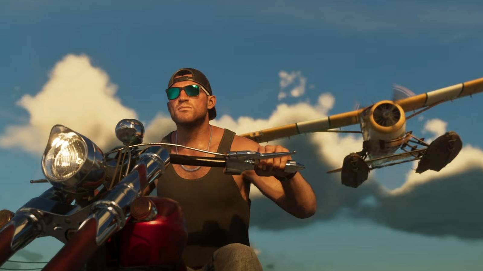 Jason on a motorcycle in GTA 6