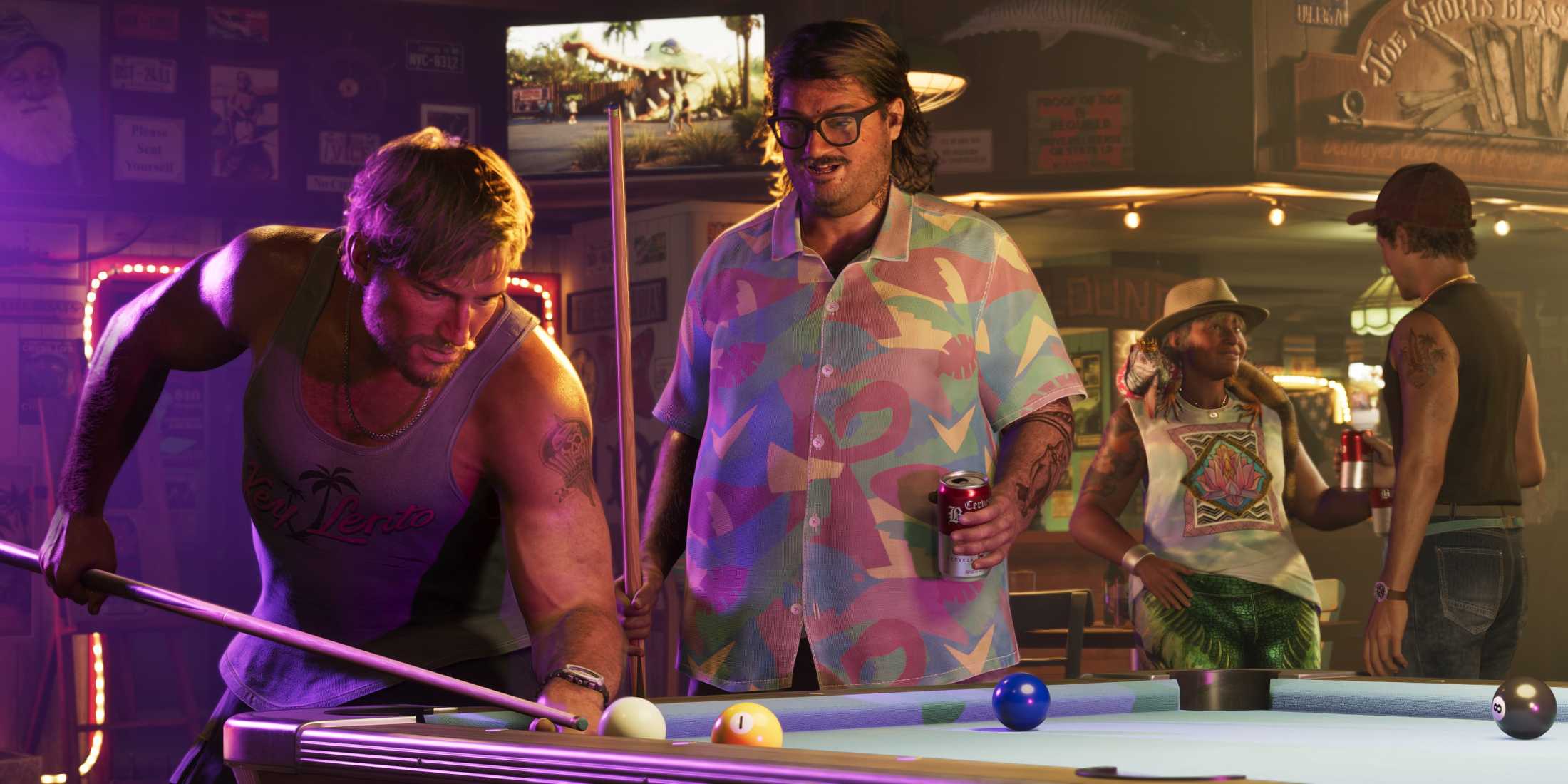 Cal Hampton playing pool on GTA 6