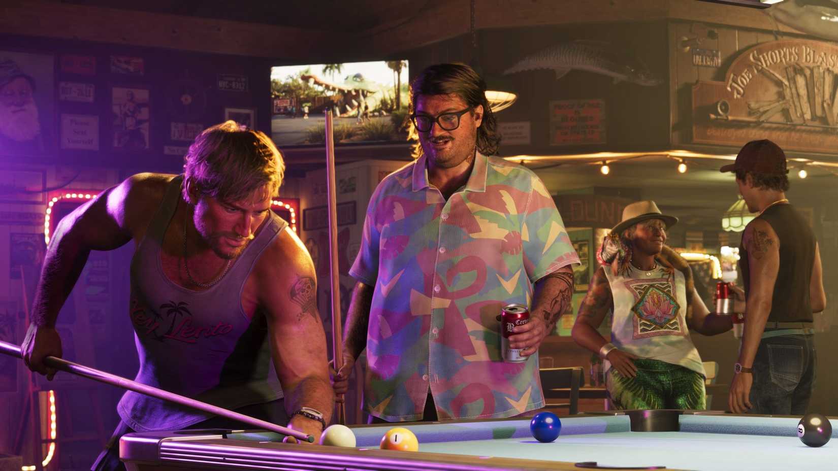 GTA6 Official Promo Pic Cal Playing Pool