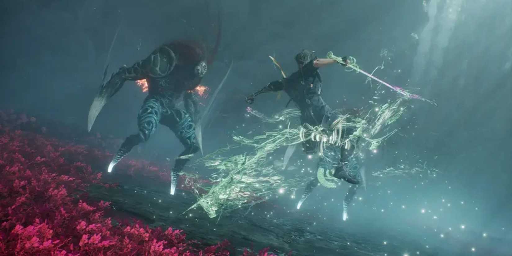 Gustave attacking an enemy with his sword - Clair Obscur: Expedition 33