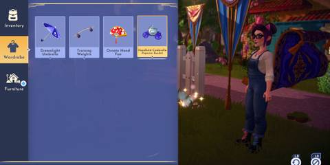 Handheld Cinderella Popcorn Bucket in Disney Dreamlight Valley