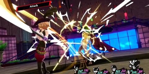 Haru fighting an enemy - Persona 5