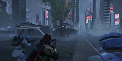 Helldivers 2 Super Earth Illuminate Invasion SEAF NPCs Fighting with Player 2