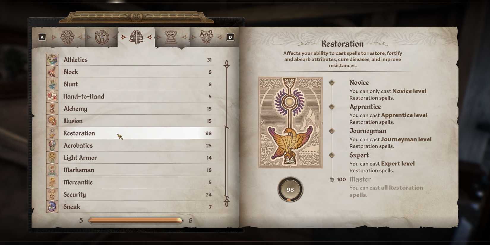 How to Level Up Restoration Fast in Oblivion Remastered