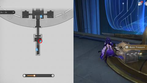 Honkai Star Rail Treasure Chests and Spirithief Locations in Fortress of Dome Eye of Twilight 1