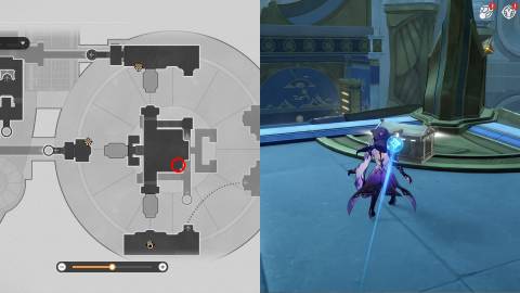 Honkai Star Rail Treasure Chests and Spirithief Locations in Fortress of Dome Eye of Twilight 17